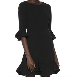 Adrianna Papell Black Long Sleeve Dress